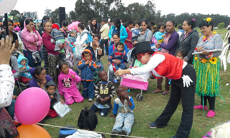 Niños de la localidad de bosa